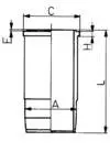Гильза цилиндра KOLBENSCHMIDT 89443110
