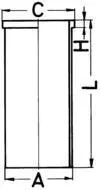 Гильза (101х97,5) DB OM314/362/356/364/366 с буртиком KOLBENSCHMIDT 89543190