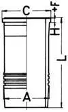 Гильза цилиндра KOLBENSCHMIDT 89895110