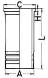 Гільза циліндра KOLBENSCHMIDT 89 940 110