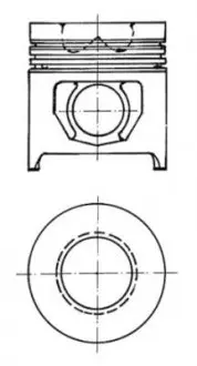 Поршень KOLBENSCHMIDT 90158700