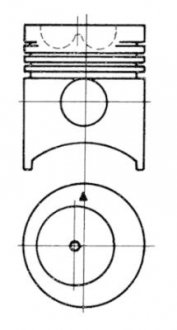 Поршень KOLBENSCHMIDT 91005700