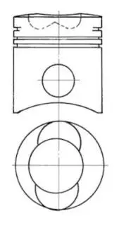 Поршень KOLBENSCHMIDT 91043700