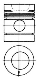 Поршень KOLBENSCHMIDT 91118600 (фото 1)