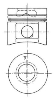 Поршень KOLBENSCHMIDT 91260610