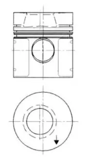 Поршня OM364-366 97.5+0.50mm KOLBENSCHMIDT 91 551 610