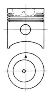 Поршень KOLBENSCHMIDT 91557700