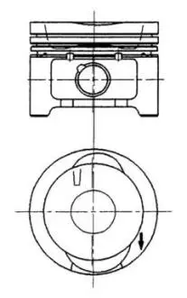 Поршень KOLBENSCHMIDT 92228600