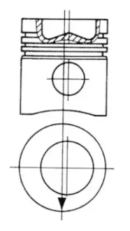 Поршень KOLBENSCHMIDT 93445700 (фото 1)
