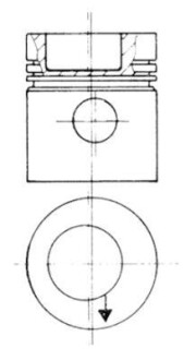 Поршня OM364-366 97.5+0.50mm KOLBENSCHMIDT 93831610