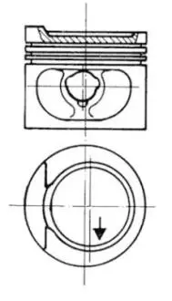 Поршень KOLBENSCHMIDT 93872610