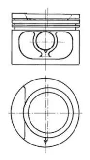 Поршень KOLBENSCHMIDT 93876600