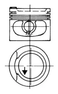 Поршень KOLBENSCHMIDT 93928600