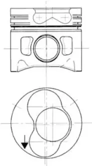 Поршень KOLBENSCHMIDT 94427710