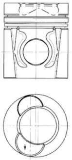 Поршень двигуна KOLBENSCHMIDT 94445600