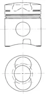 Поршень KOLBENSCHMIDT 94486700