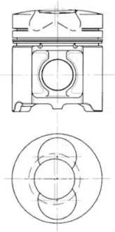 Поршень KOLBENSCHMIDT 94654600 (фото 1)