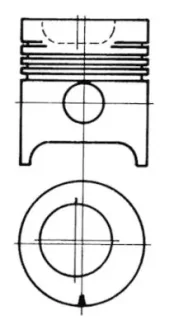 Фото поршень KOLBENSCHMIDT 97505600 Поршень KOLBENSCHMIDT 97505600