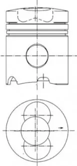 Поршень KOLBENSCHMIDT 99343600