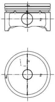 A_Поршень, комплект FORD/VOLVO Focus,Mondeo,Fiesta,C30,S40,S80,V50 2,0i 16V 00- KOLBENSCHMIDT 99457600