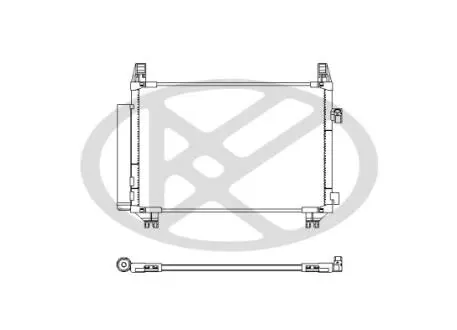 Конденсатор кондиціонера (з осушувачем) TOYOTA YARIS, YARIS/HATCHBACK 1.4D 08.05-05.18 KOYORAD CD010926M