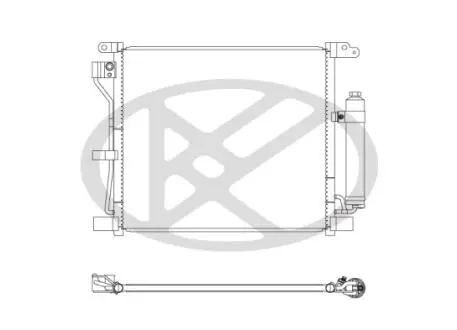 Конденсатор кондиціонера (з осушувачем) NISSAN JUKE 1.5D 06.10-12.19 KOYORAD CD020655