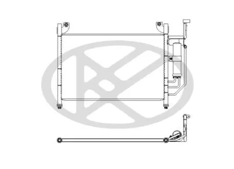 Конденсатор кондиціонера (з осушувачем) MAZDA 2 1.3 10.07-06.15 KOYORAD CD060423