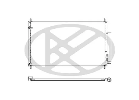Конденсатор кондиціонера (з осушувачем) ACURA RL, HONDA LEGEND IV 3.5/3.7 08.05-12.13 KOYORAD CD080389M