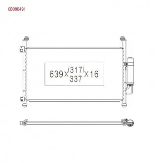 Радіатор кондиціонера KOYORAD CD080491