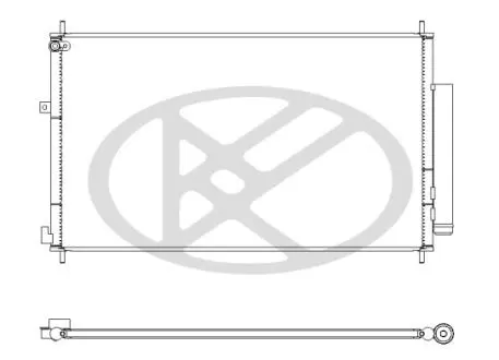 Конденсатор кондиціонера (з осушувачем) HONDA CR-V IV 1.6D/2.0 10.12- KOYORAD CD080929M