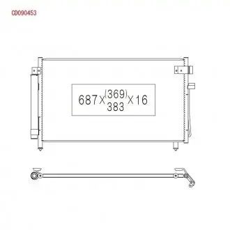 Радіатор кондиціонера KOYORAD CD090453