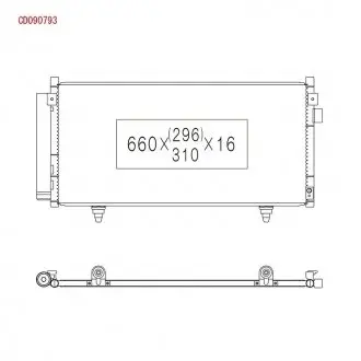 Радиатор кондиционера в сборе KOYORAD CD090793