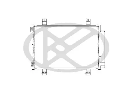 Конденсатор кондиціонера (з осушувачем) OPEL AGILA, SUZUKI SPLASH 1.0-1.2LPG 01.08- KOYORAD CD100407