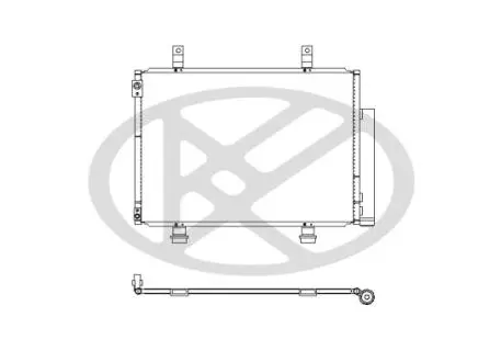 Конденсатор кондиціонера (з осушувачем) SUZUKI SWIFT IV 1.2/1.3D/1.6 10.10- KOYORAD CD100629