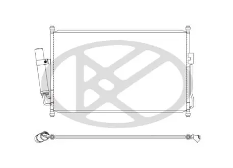 Конденсатор кондиціонера (з осушувачем) ISUZU D-MAX I 2.5D 05.02-06.12 KOYORAD CD310683