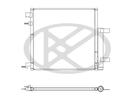 Конденсатор кондиціонера (з осушувачем) CHEVROLET SPARK 1.0-1.2LPG 03.10- KOYORAD CD311001