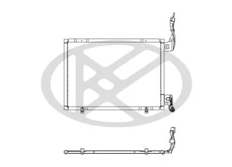 Конденсатор кондиціонера FORD B-MAX, FIESTA VI, TOURNEO COURIER B460, TRANSIT COURIER B460, TRANSIT COURIER B460/MINIVAN 1.5D/1.6D 02.10- KOYORAD CD321468