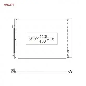 Радіатор кондиціонера KOYORAD CD420874
