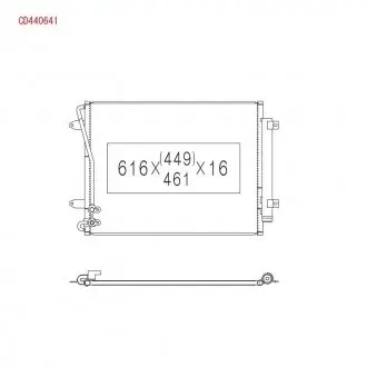 Радиатор кондиционера KOYORAD CD440641