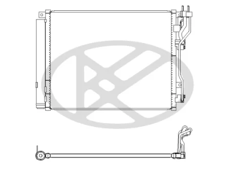 Фото радіатор кондиціонера KoyoAir KOYORAD CD810903 Радіатор кондиціонера KoyoAir KOYORAD CD810903