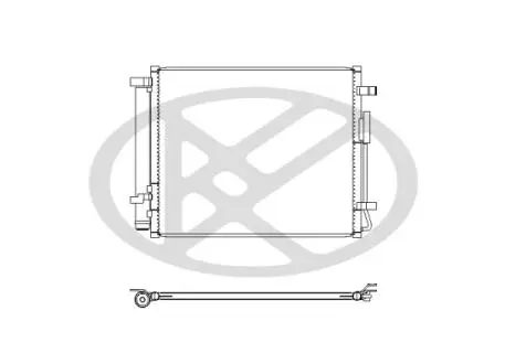 Конденсатор кондиціонера HYUNDAI TUCSON, KIA SPORTAGE V 1.6H 11.20- KOYORAD CD811479