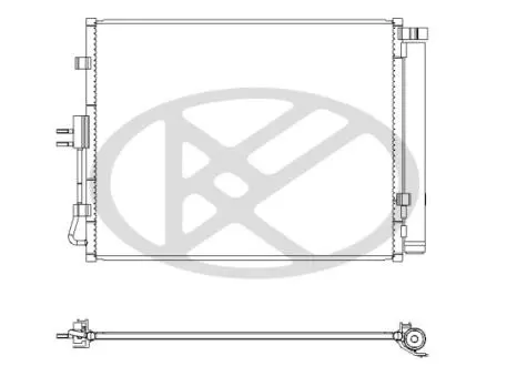 Радиатор кондиционера в сборе KOYORAD CD821003