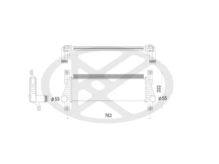 Інтеркулер FORD RANGER 2.2D 04.11- KOYORAD IA320117