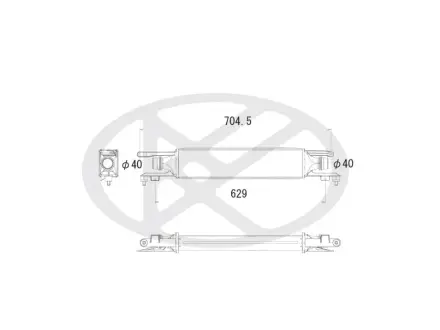 Інтеркулер OPEL CORSA D, CORSA D/HATCHBACK 1.3D 07.06-08.14 KOYORAD IA460145