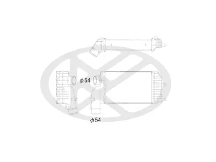 Інтеркулер CITROEN JUMPER I, FIAT DUCATO, PEUGEOT BOXER 1.9D-2.8D 02.94- KOYORAD IA470149