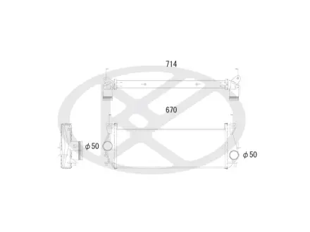 Інтеркулер LAND ROVER DEFENDER 2.2D/2.4D/2.5D 06.98-02.16 KOYORAD IA610129