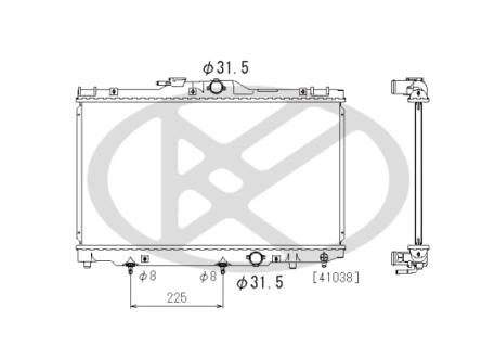 Радіатор двигуна (акпп) TOYOTA COROLLA 1.4/1.6 08.99-01.02 KOYORAD PL010653