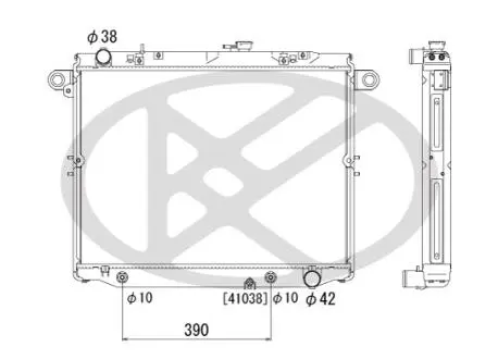 Радіатор охолодження двигуна KOYORAD PL011042R