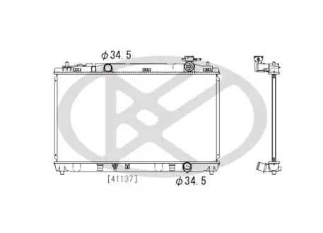 Радіатор двигуна (мкпп) TOYOTA CAMRY 2.4 01.06-09.11 KOYORAD PL012524R