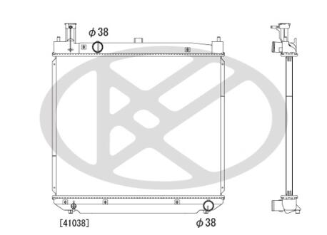 Радіатор двигуна (мкпп) TOYOTA HIACE / COMMUTER V, HIACE IV, HIACE V 2.5D 08.01- KOYORAD PL012578R